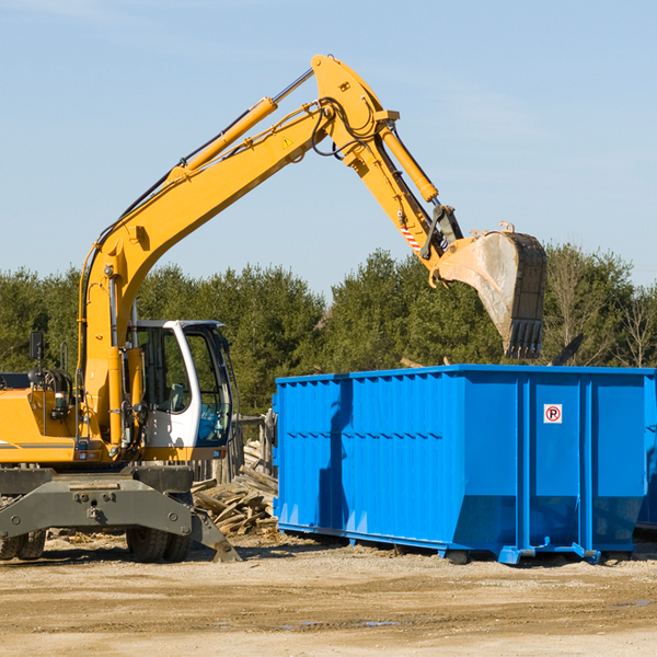 are there any restrictions on where a residential dumpster can be placed in Dasher GA